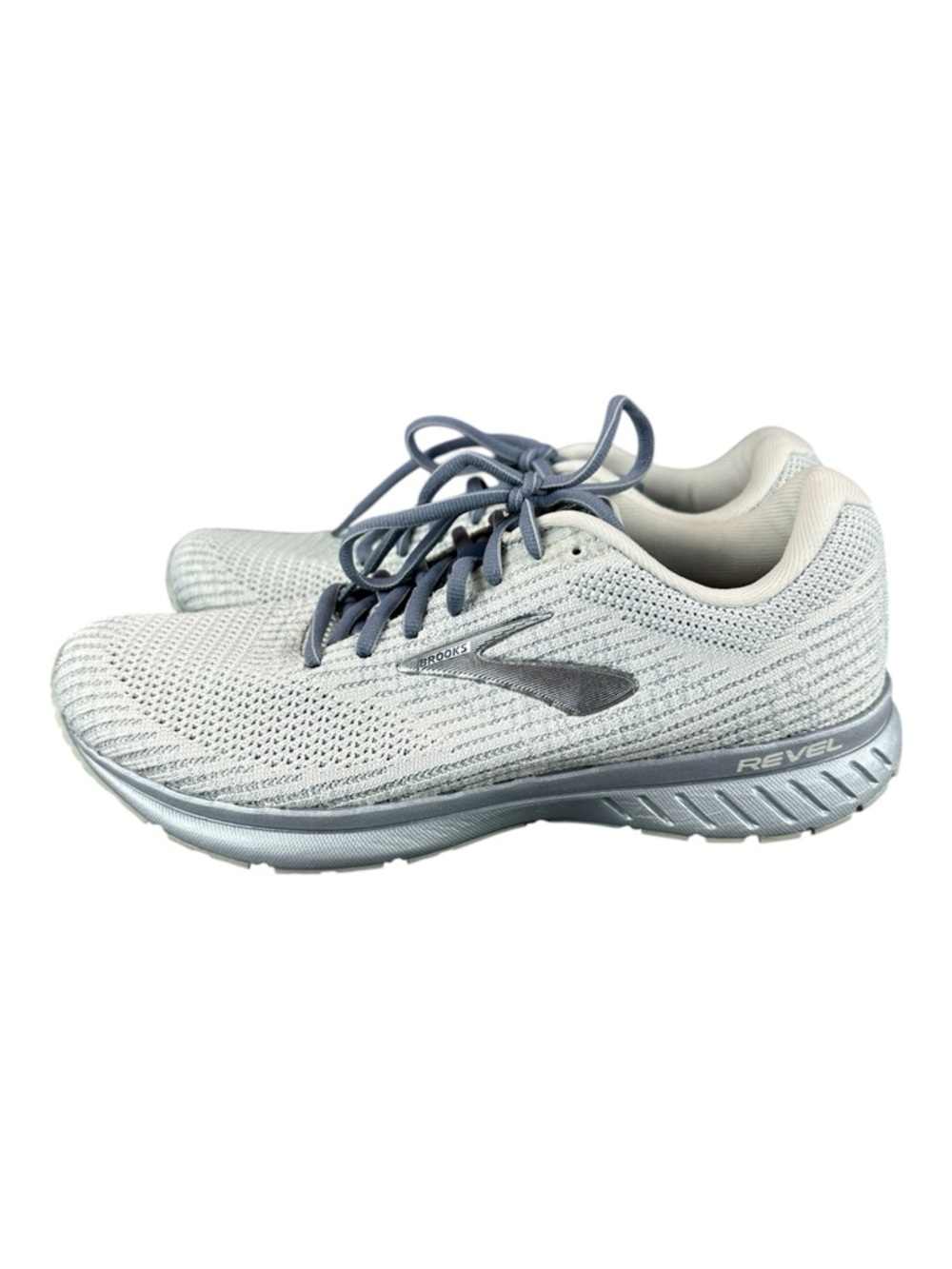 Brooks Revel 3 Womens Size 10 B Grey Silver Running Shoes 1203021B021 Sneakers - Picture 2 of 15